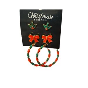 Christmas Shoppe Festive Earrings Set